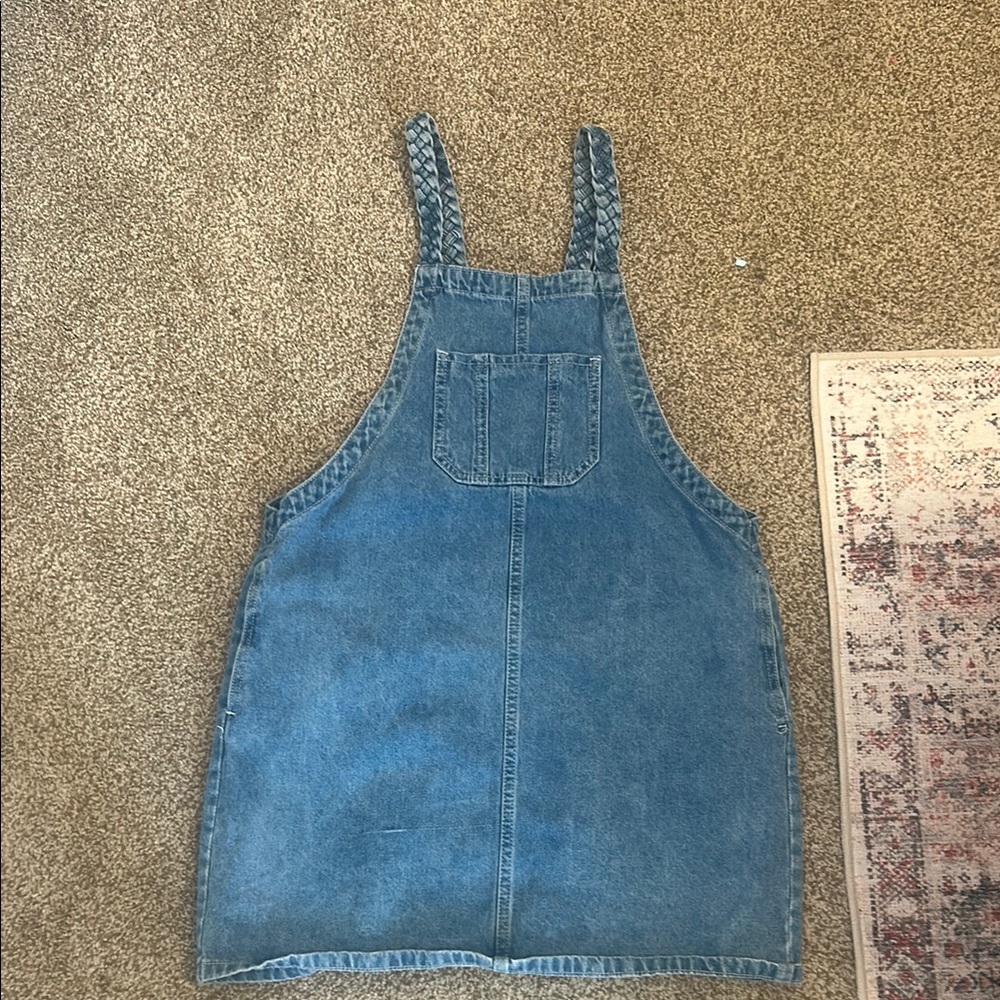 Blue Denim Overall Dress
